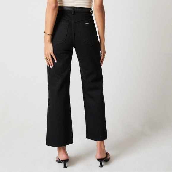 Rolla’s Heidi High Rise Loose Straight Jeans Women’s Size 27 Cropped Black - Picture 2 of 10